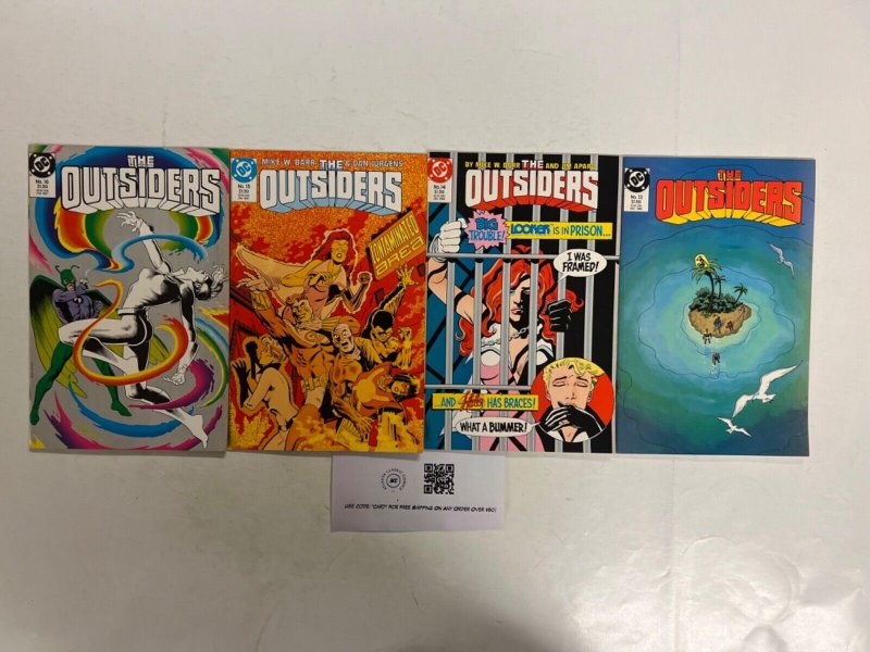 4 the Outsiders DC Comic Books # 13 14 15 16 Robin Superman Wonder Woman 24 JS66, raw, ungraded comic book — front cover