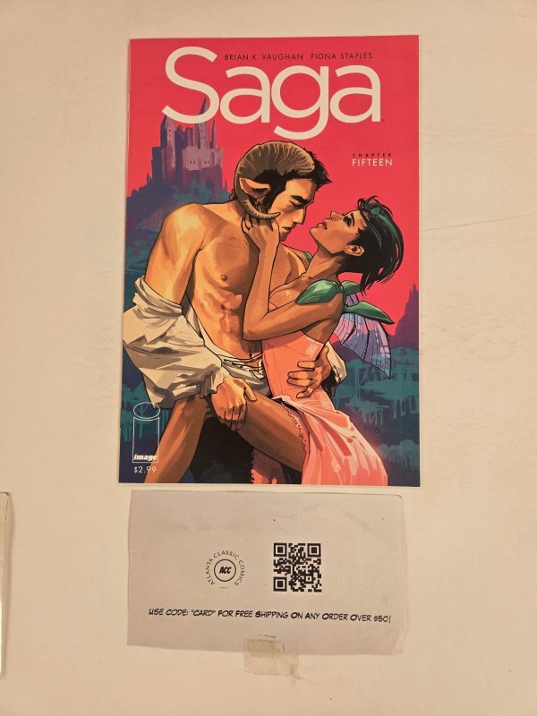 Saga #15 (Image Comics), raw comic book in NM condition — front cover