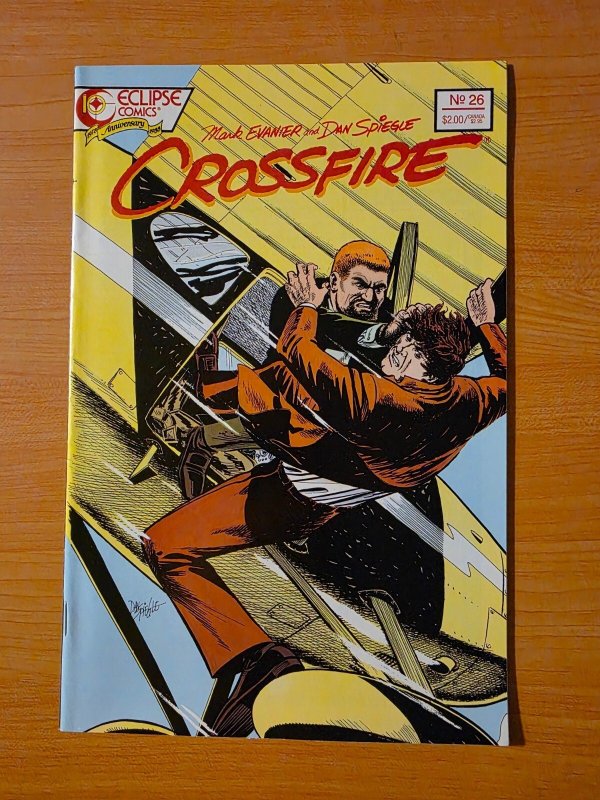 Crossfire #26 (Eclipse Comics, 1988), raw comic book in NM condition — front cover