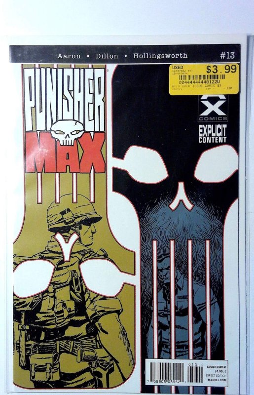 PunisherMAX #13 (Marvel Comics, 2011), raw, ungraded comic book — front cover