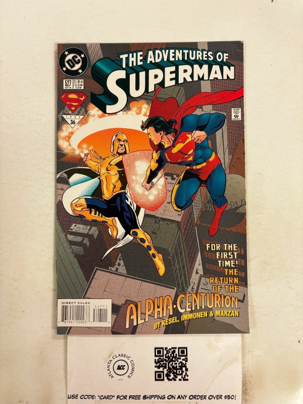The Adventures of Superman #527 (DC Comics, 1995), raw comic book in NM condition — front cover