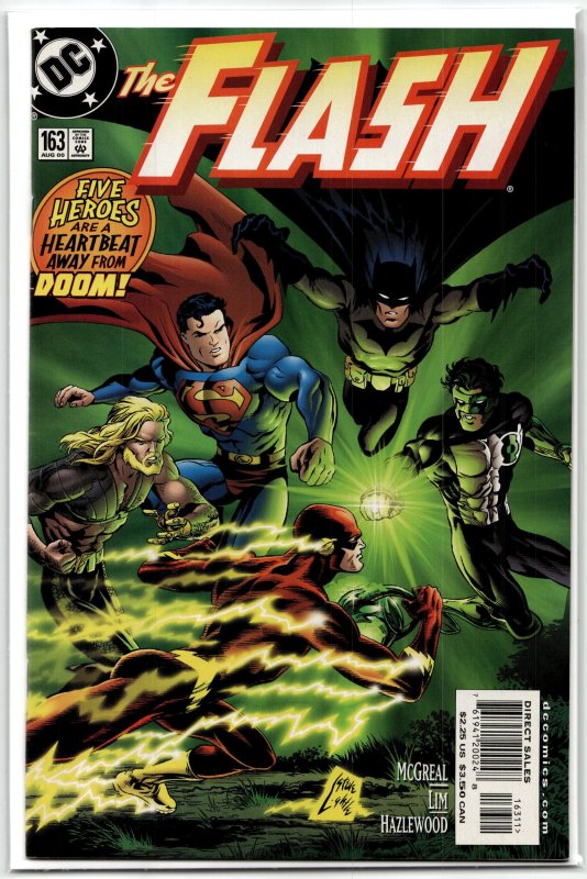 The Flash #163 (DC Comics, 2000), raw, ungraded comic book — front cover