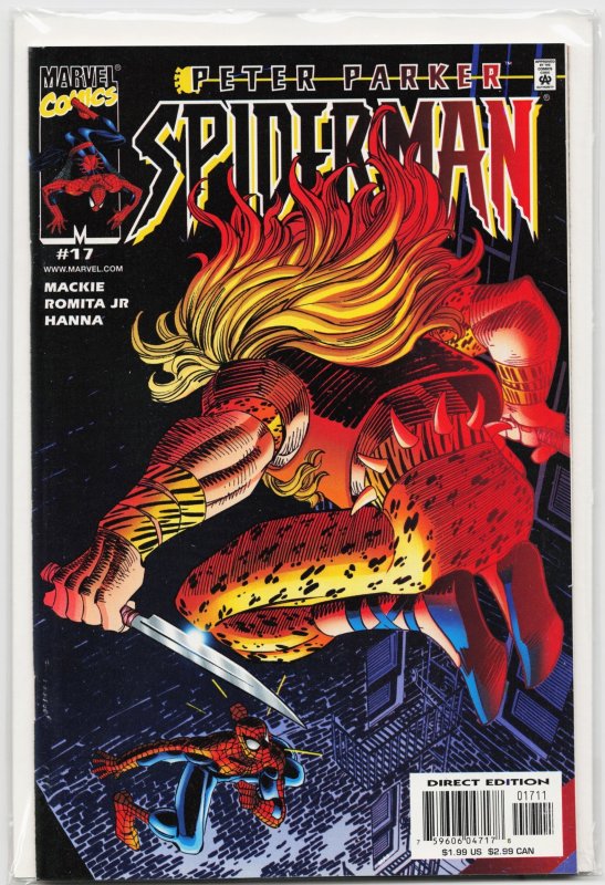 Peter Parker: Spider-Man #17 (2000), raw, ungraded comic book — front cover