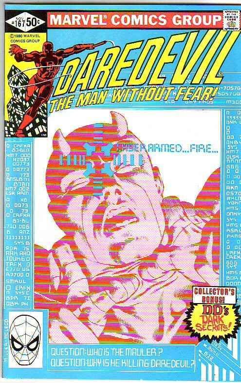 Daredevil #167 (Marvel Comics), raw comic book in NM+ condition — front cover