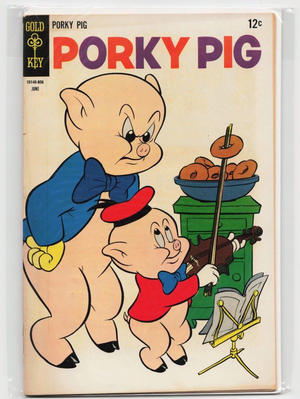 Porky Pig #18 (Gold Key, 1968), raw, ungraded comic book — front cover