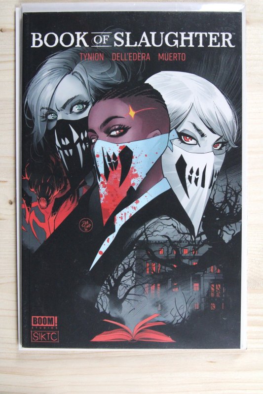 Book of Slaughter #1 (Boom! Studios, 2022), raw comic book in NM+ 9.6 condition — front cover
