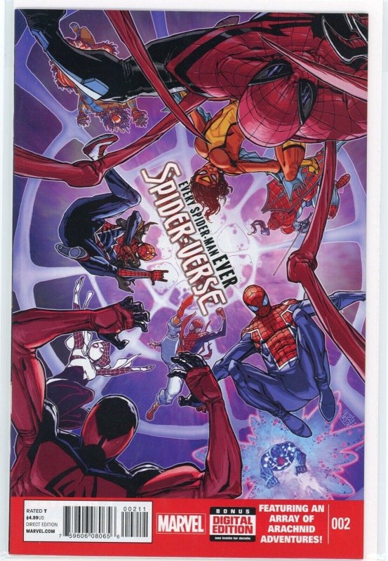 Spider-Verse #2 (Marvel Comics, 2015), raw comic book in NM 9.4 condition — front cover
