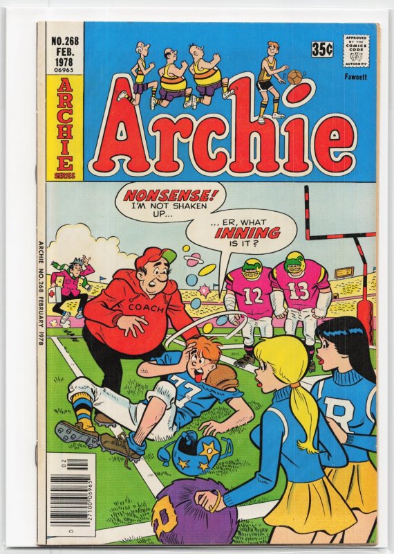 Archie #268 (Archie Comics, 1978), raw, ungraded comic book — front cover