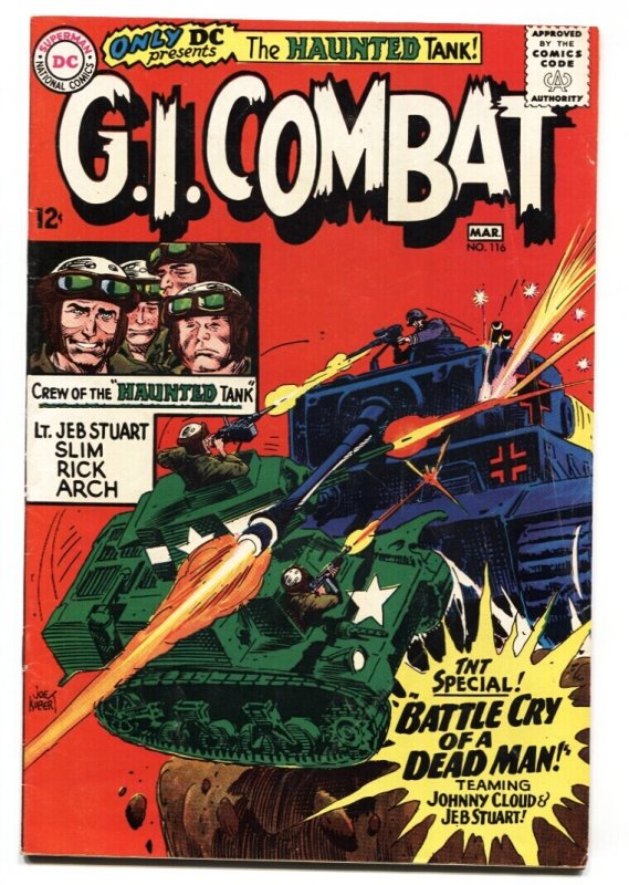 G.I. Combat #116 (DC Comics, 1966), raw comic book in VF- condition — front cover