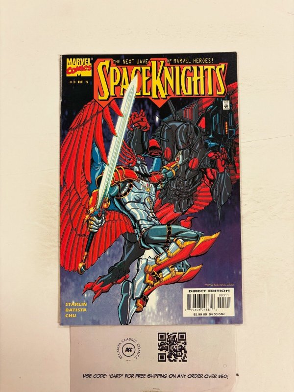 Space Knights #3 (Marvel Comics), raw comic book in NM condition — front cover