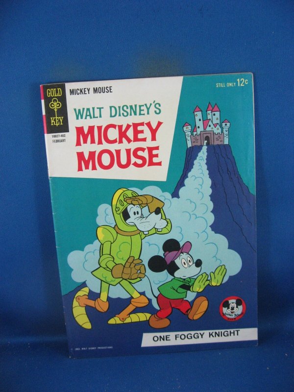 Mickey Mouse #92 (Gold Key Comics, 1963), raw comic book in VF condition — front cover