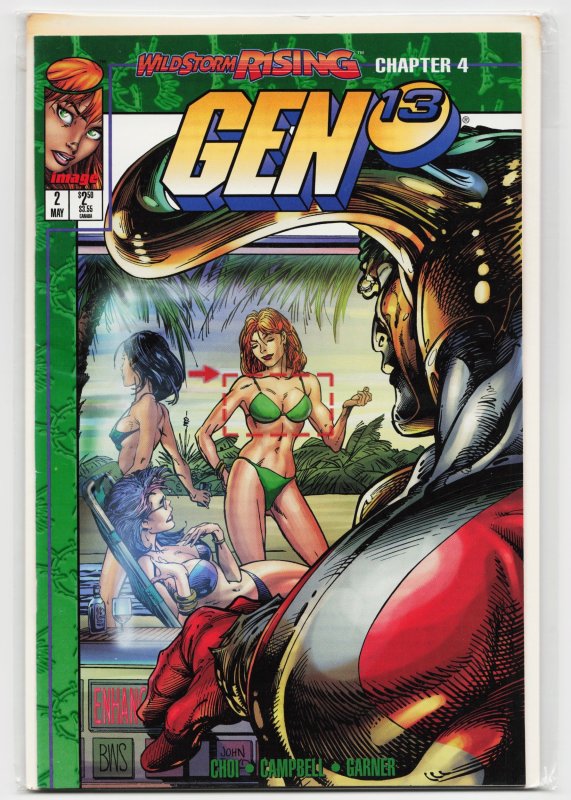 Gen 13 #2 (Image Comics, 1995), raw, ungraded comic book — front cover