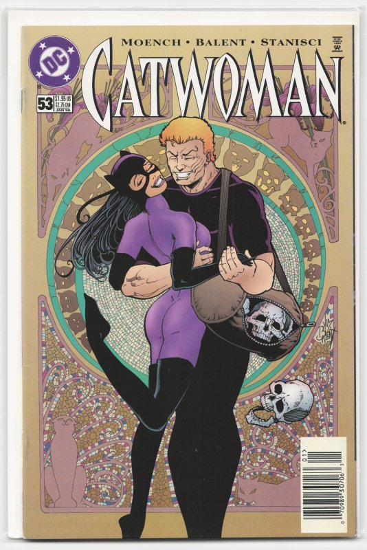Catwoman #53 (DC Comics, 1998), raw, ungraded comic book — front cover