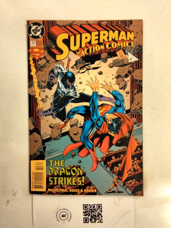 Action Comics #707 (DC Comics), raw comic book in NM condition — front cover