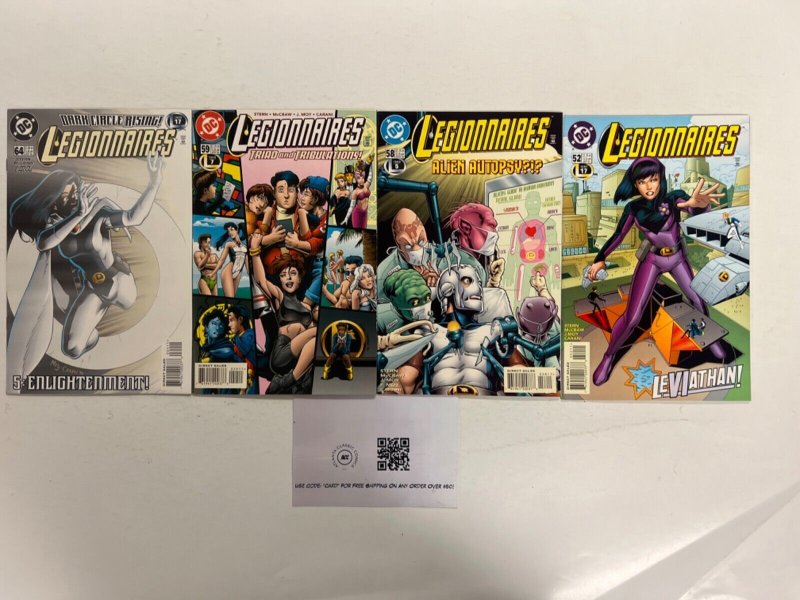4 Legionnaires DC Comic Books # 52 58 59 64 Batman Superman Wonder Woman 28 JS44, raw, ungraded comic book — front cover
