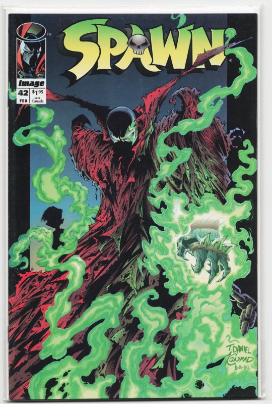 Spawn #42 (Image Comics, 1996), raw, ungraded comic book — front cover