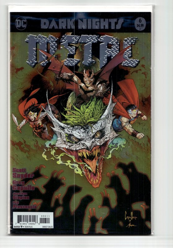 Dark Nights: Metal #6 (DC Comics, 2018), raw, ungraded comic book — front cover
