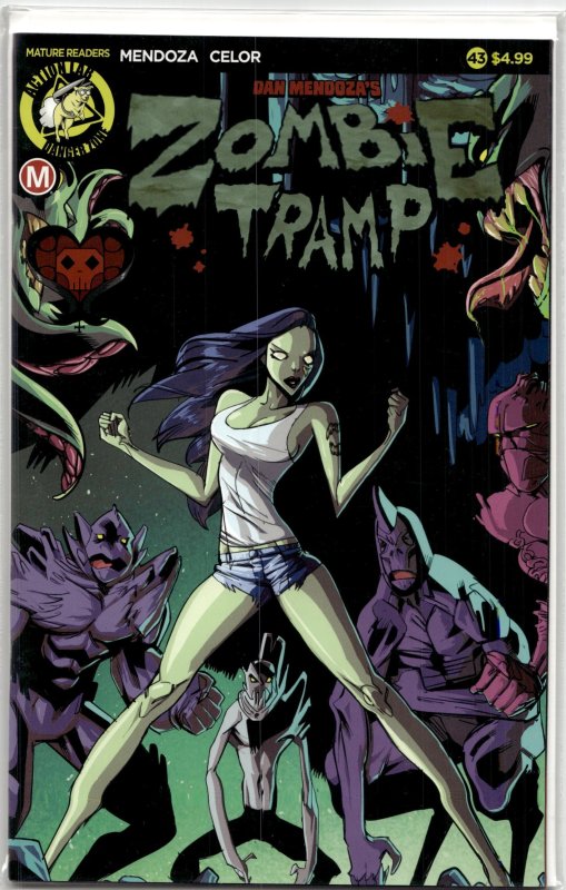 Zombie Tramp #43 (Action Lab Entertainment, 2018), raw, ungraded comic book — front cover
