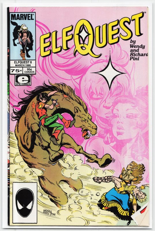 ElfQuest #8 (1986), raw, ungraded comic book — front cover