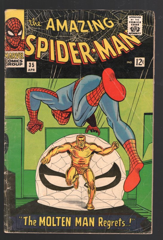 Amazing Spider-Man #35 (Marvel Comics, 2023), raw comic book in VG 4.0 condition — front cover