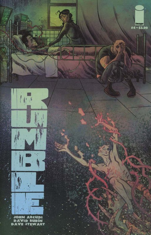 Rumble #4 (Image Comics, 2017), raw comic book in VF/NM condition — front cover