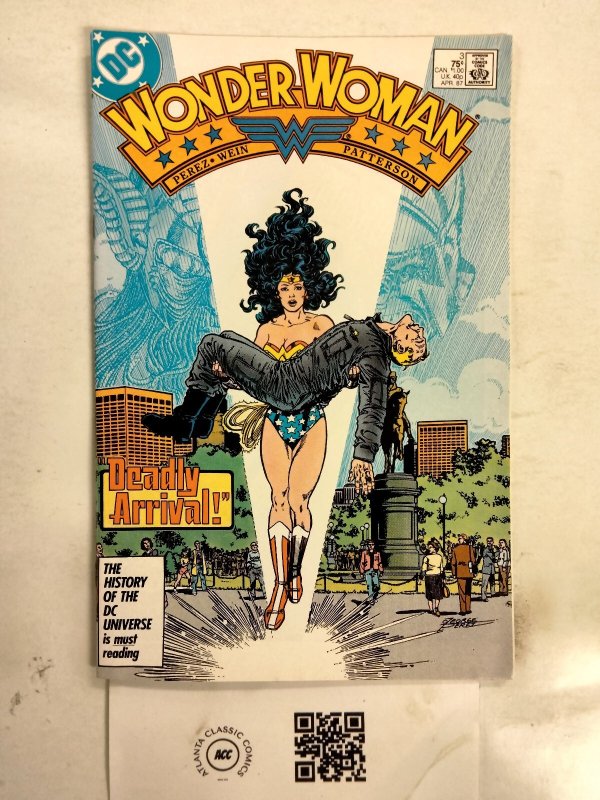 Wonder Woman #3 (DC Comics, 1987), raw comic book in NM condition — front cover