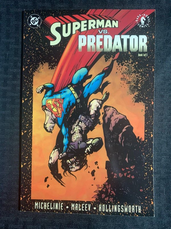 2000 Superman VS Predator Book 1 VF+ 8.5 Dark Horse DC Comics (2000), raw comic book in VF+ 8.5 condition — front cover