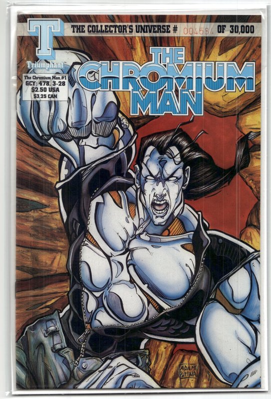 The Chromium Man #1 (1993), raw, ungraded comic book — front cover