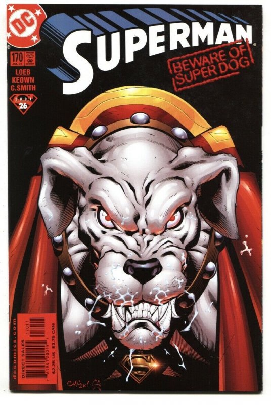 Superman #170 (DC Comics, 2001), raw comic book in NM- condition — front cover