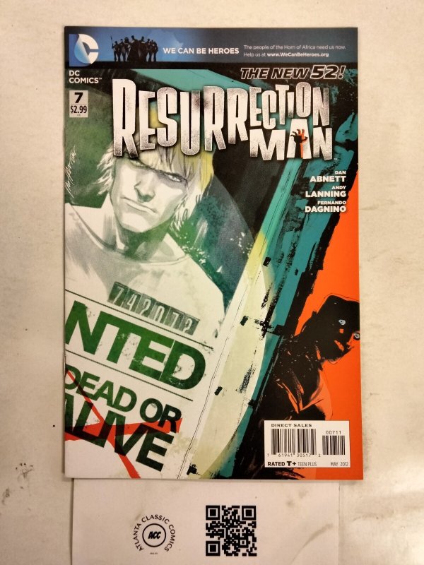 Resurrection Man #7 (DC Comics), raw comic book in NM condition — front cover
