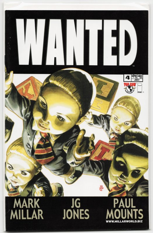 Wanted #4 (Image Comics, 2004), raw, ungraded comic book — front cover