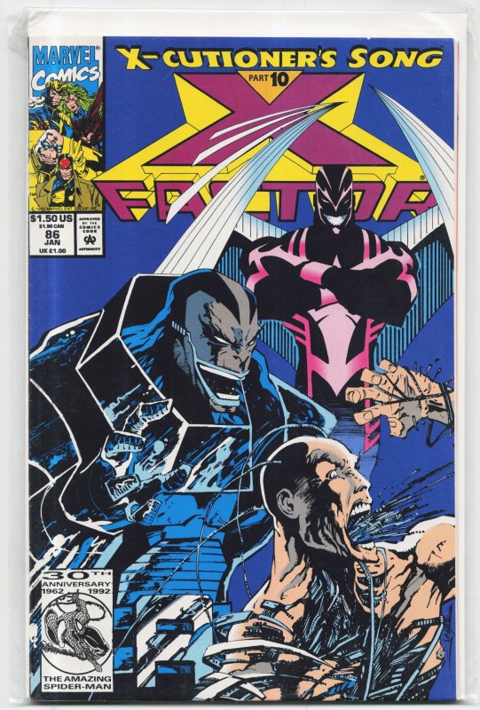 X-Factor #86 (Marvel Comics, 1993), raw, ungraded comic book — front cover