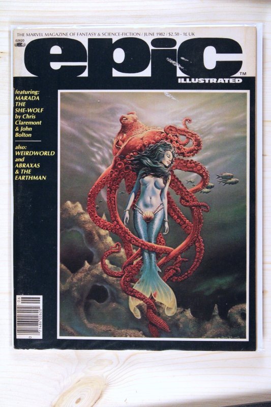 Epic Illustrated #12 (Marvel Comics, 1982), raw comic book in NM 9.4 condition — front cover