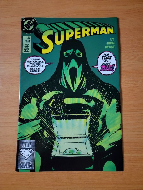 Superman #22 (DC Comics, 1988), raw comic book in NM condition — front cover