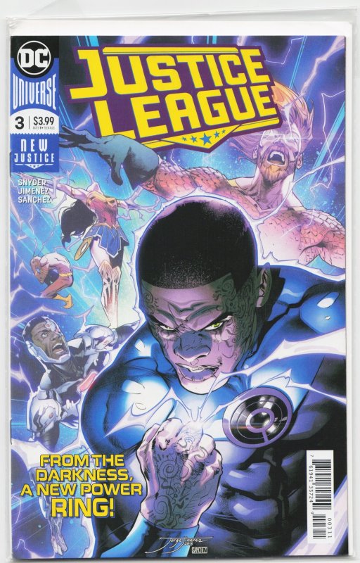 Justice League #3 (DC Comics, 2018), raw, ungraded comic book — front cover