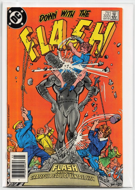 The Flash #333 (DC Comics, 1984), raw, ungraded comic book — front cover