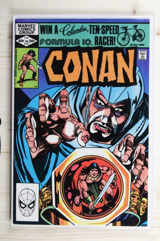 Conan the Barbarian #131 (Marvel Comics, 1982), raw comic book in VF+ 8.5 condition — front cover