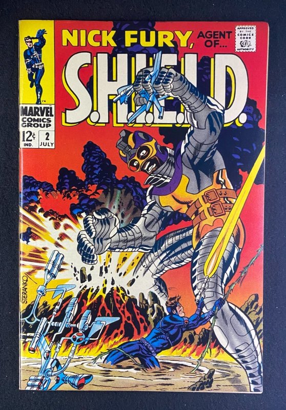 Nick Fury, Agent of SHIELD #2 (Marvel Comics, 1968), raw comic book in NM- 9.2 condition — front cover