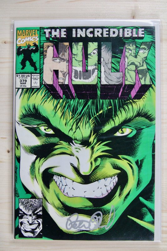 The Incredible Hulk #379 (Marvel Comics, 1991), raw comic book in NM+ 9.6 condition — front cover