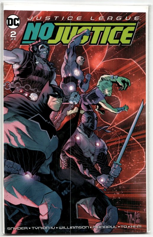 Justice League: No Justice #2 (DC Comics, 2018), raw, ungraded comic book — front cover