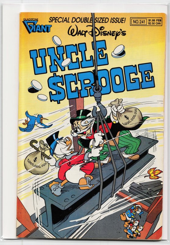 Uncle Scrooge #241 (Disney Comics, 1990), raw, ungraded comic book — front cover