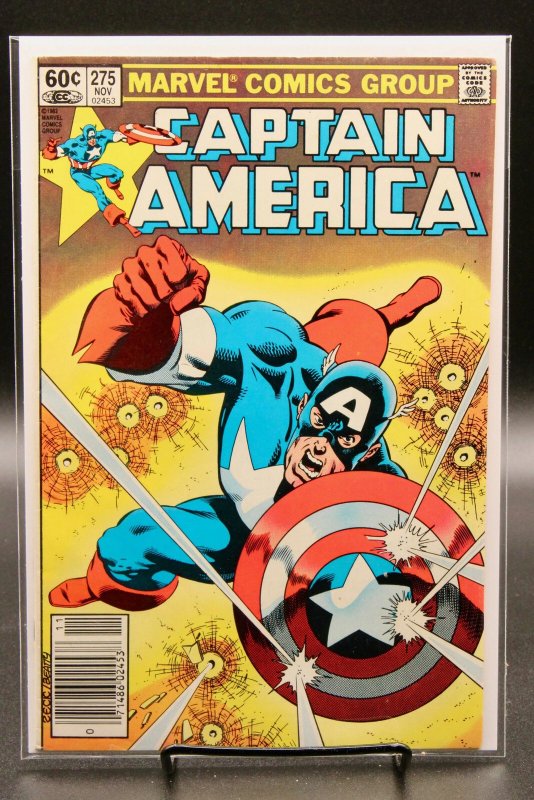 Captain America #275 (Marvel Comics, 1982), raw comic book in FN/VF condition — front cover