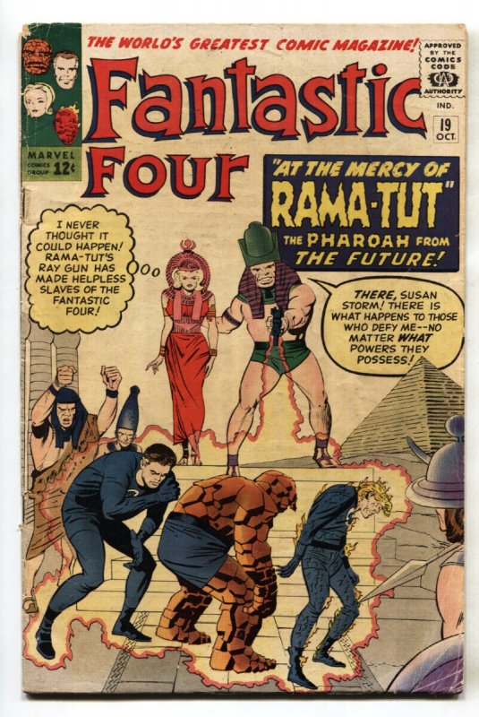 Fantastic Four #19 (Marvel Comics, 1963), raw, ungraded comic book — front cover
