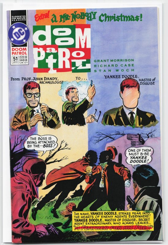 Doom Patrol #51 (DC Comics, 1992), raw, ungraded comic book — front cover