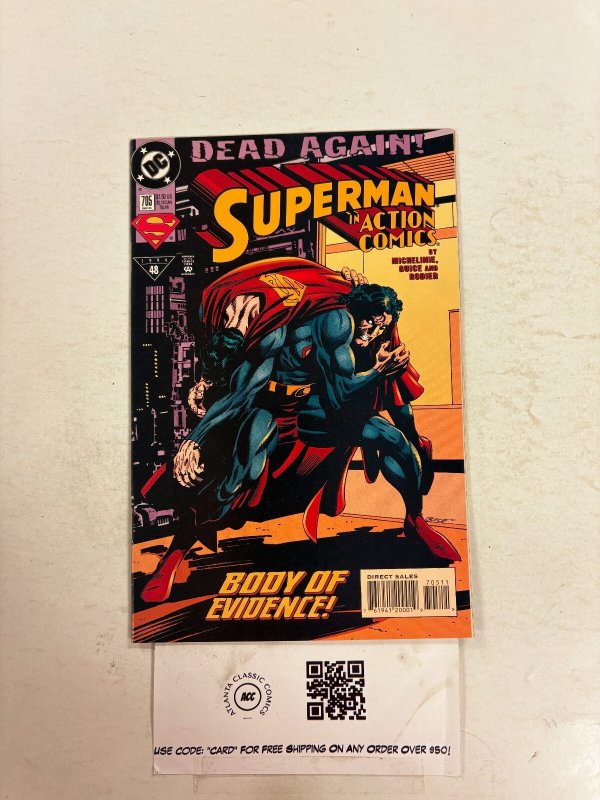 Action Comics #705 (DC Comics, 1995), raw comic book in NM condition — front cover