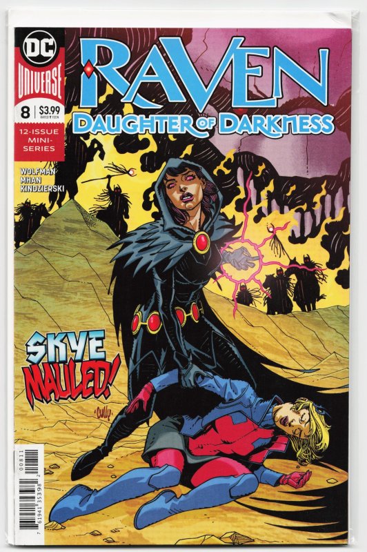 Raven: Daughter of Darkness #8 (2018), raw, ungraded comic book — front cover