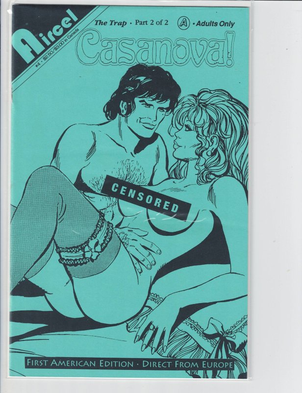Casanova #4, raw, ungraded comic book — front cover