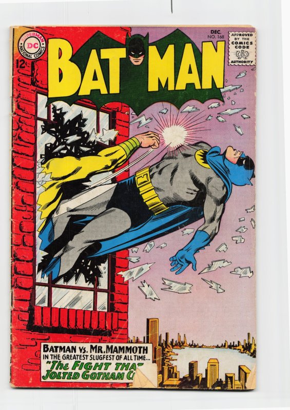 Batman #168 (DC Comics, 1964), raw, ungraded comic book — front cover