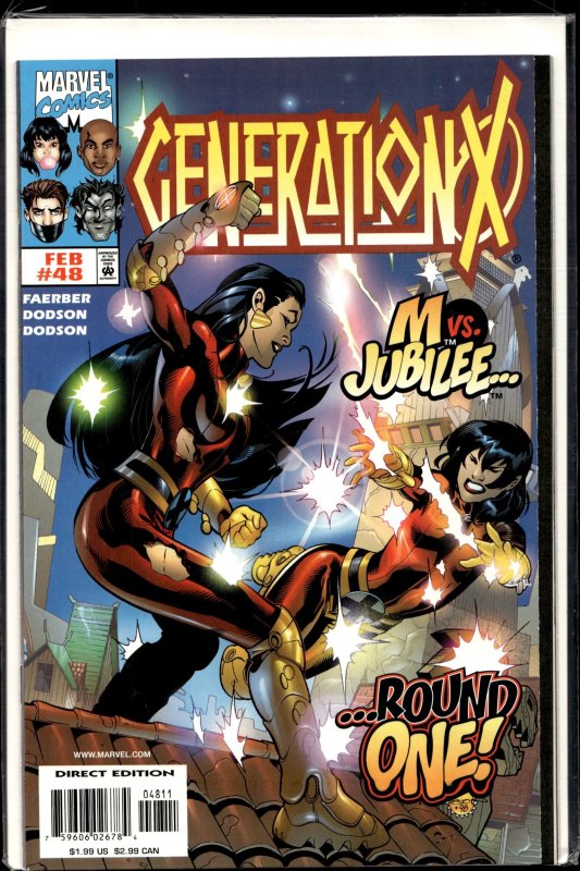 Generation X #48 (Marvel Comics, 1999), raw, ungraded comic book — front cover