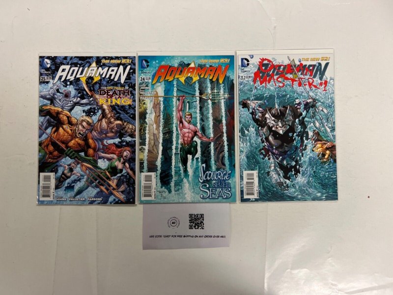 3 Aquaman DC Comic Books #23.2, raw, ungraded comic book — front cover